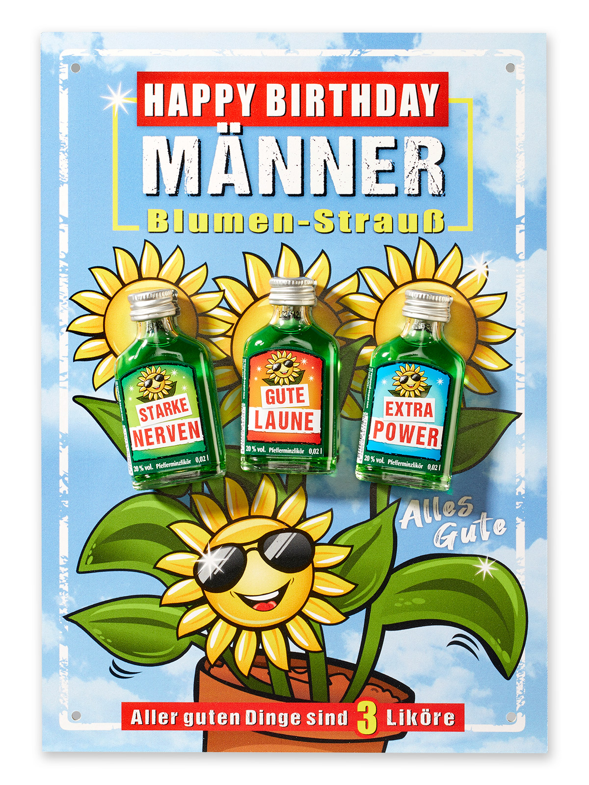 Männer-Blumenstrauß „Happy Birthday“