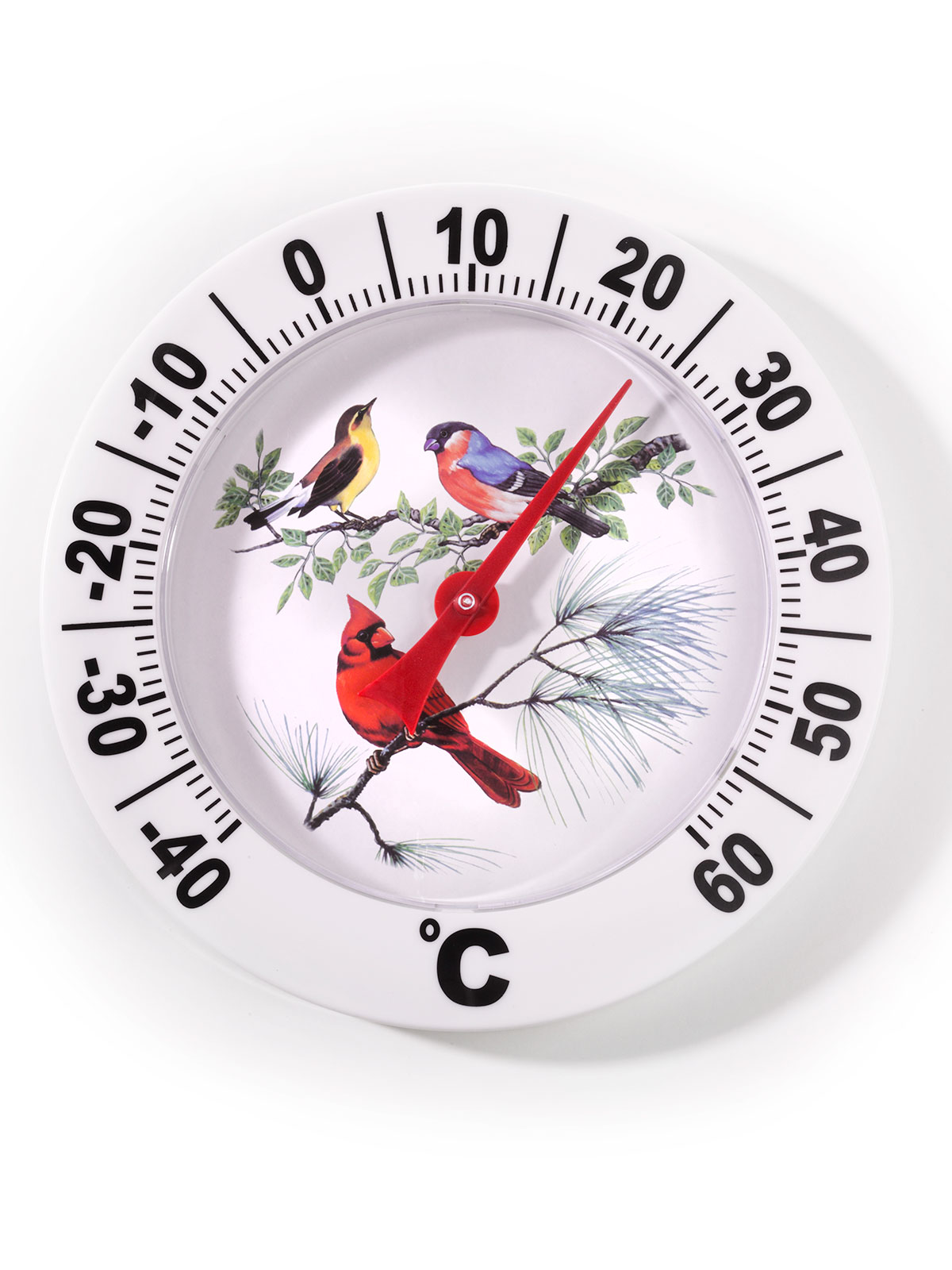 XXL-Außenthermometer „Vogelfamilie“
