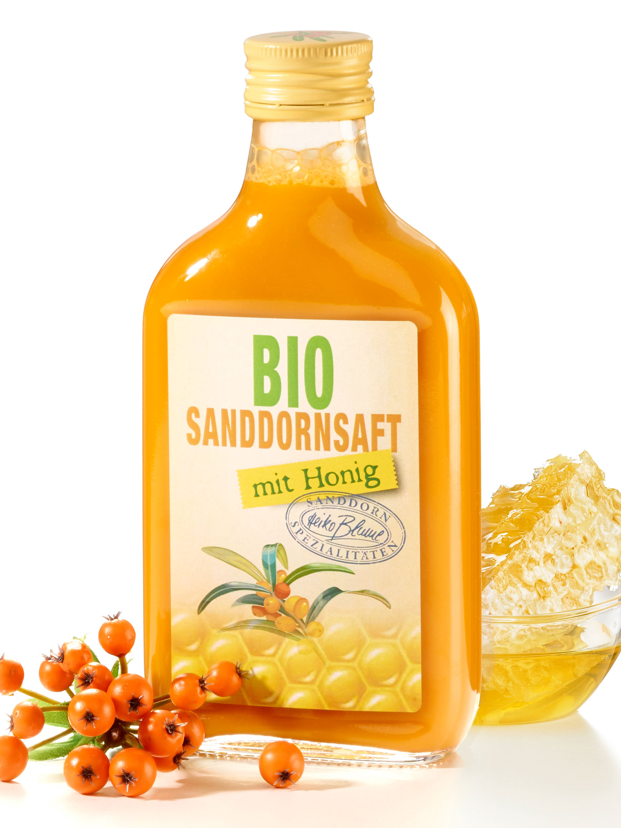 Bio-Sanddornsaft mit Honig