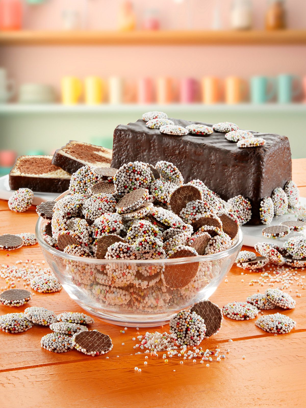 Schokoplätzchen mit Zuckerstreuseln | 105084 Schokoplätzchen mit Zuckerstreuseln | 105084